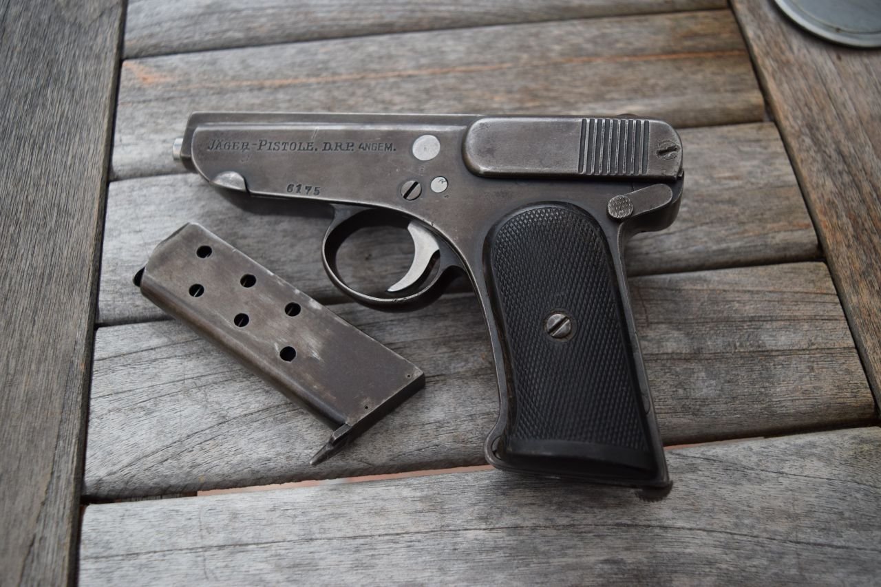 Deutschland Franz Jäger „Jäger-Pistole“ WKI Ausf. 2 Cal. 7,65 Sammlerwaffe – Bild 6