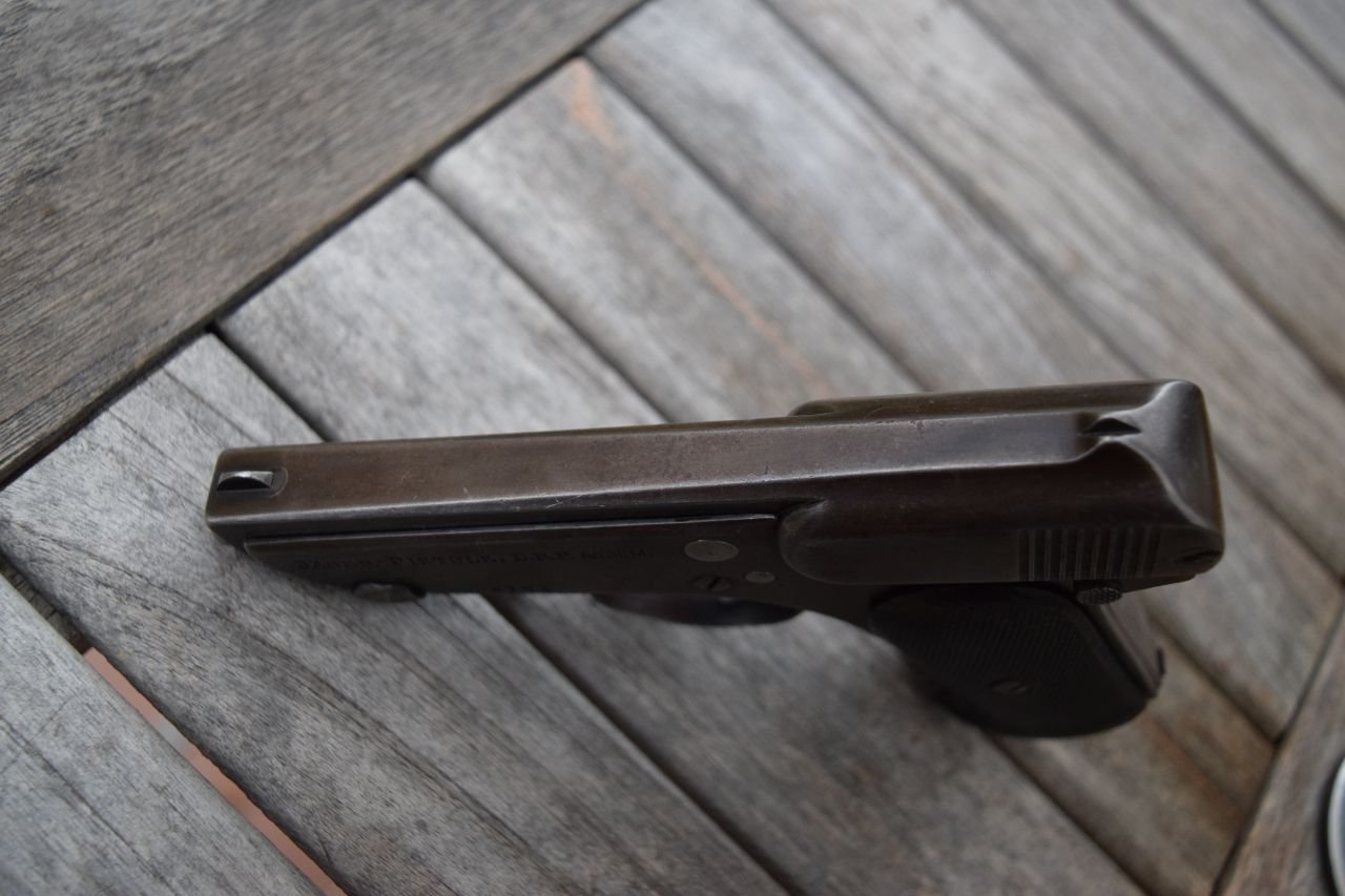 Deutschland Franz Jäger „Jäger-Pistole“ WKI Ausf. 2 Cal. 7,65 Sammlerwaffe – Bild 5