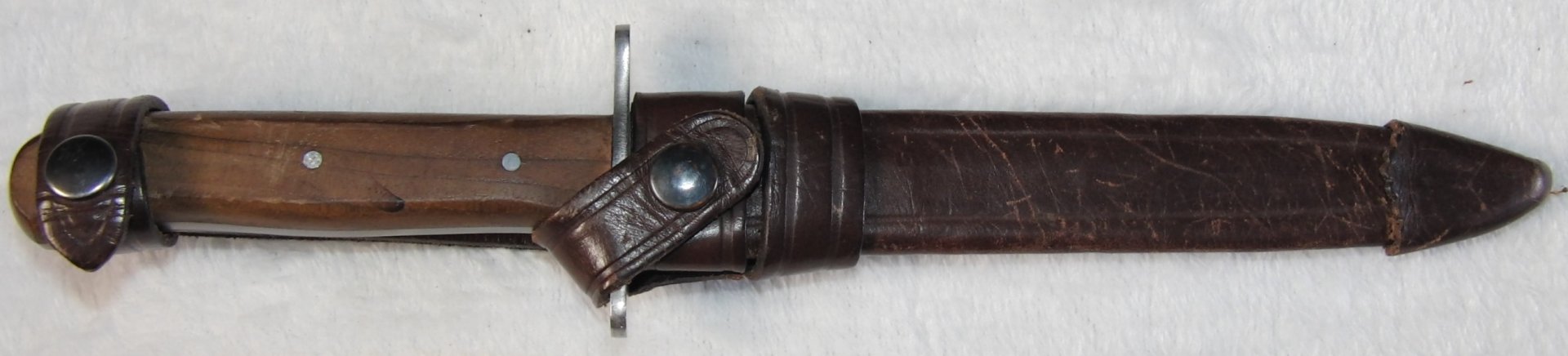 Jagdmesser / Dolch WILH.WAGNER SOLINGEN - MERSCHEID M 7 / 25 mit Lederscheide – Bild 2