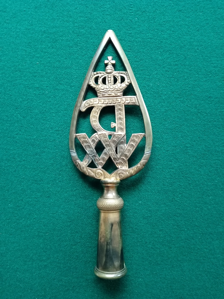 Originale Fahnenspitze für eine Regimentsfahne, König Friedrich Wilhelm III – Bild 2