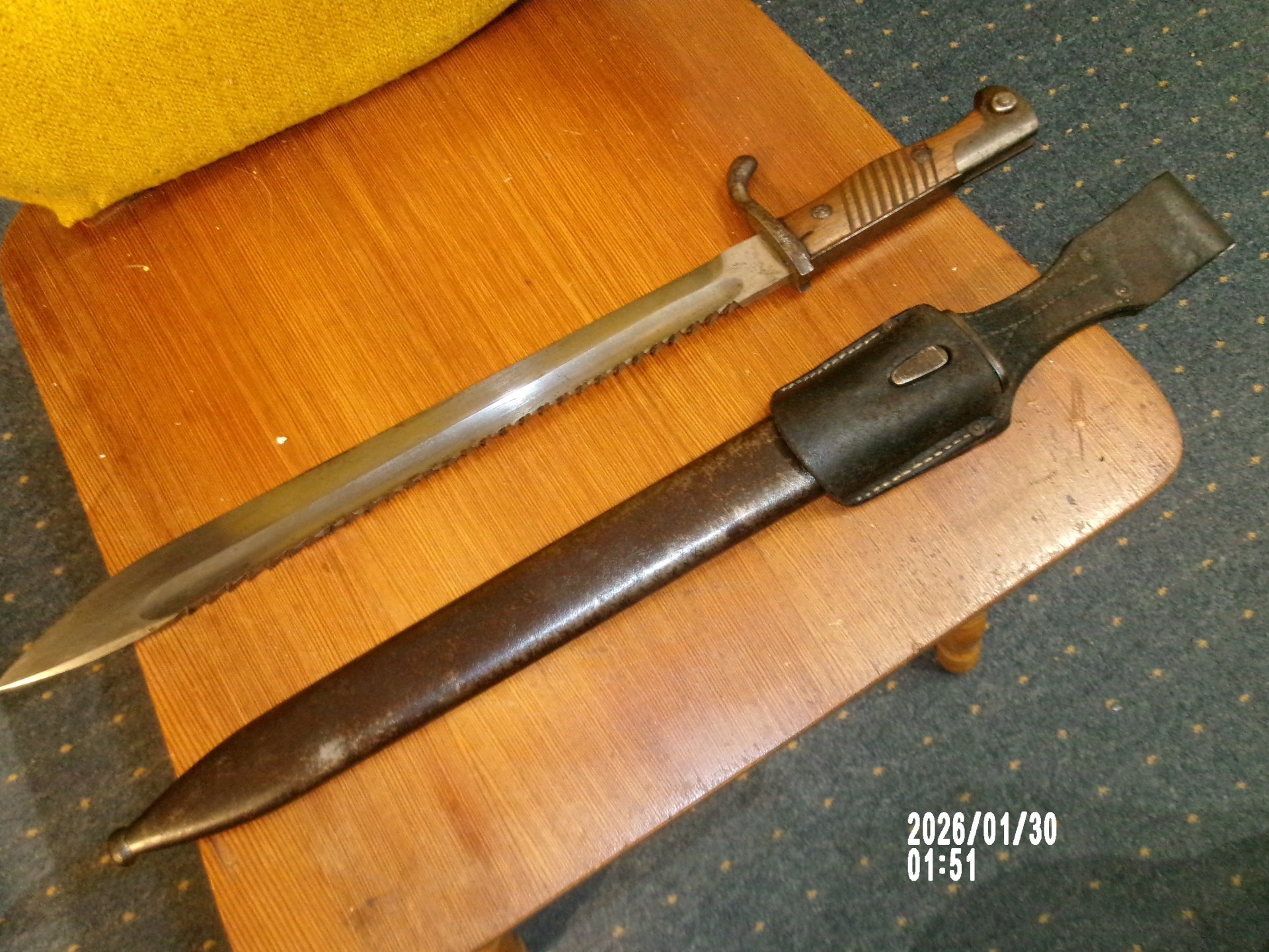 bayerisches Bajonett SG 98/05 Säge mit Koppelschuh – Bild 1