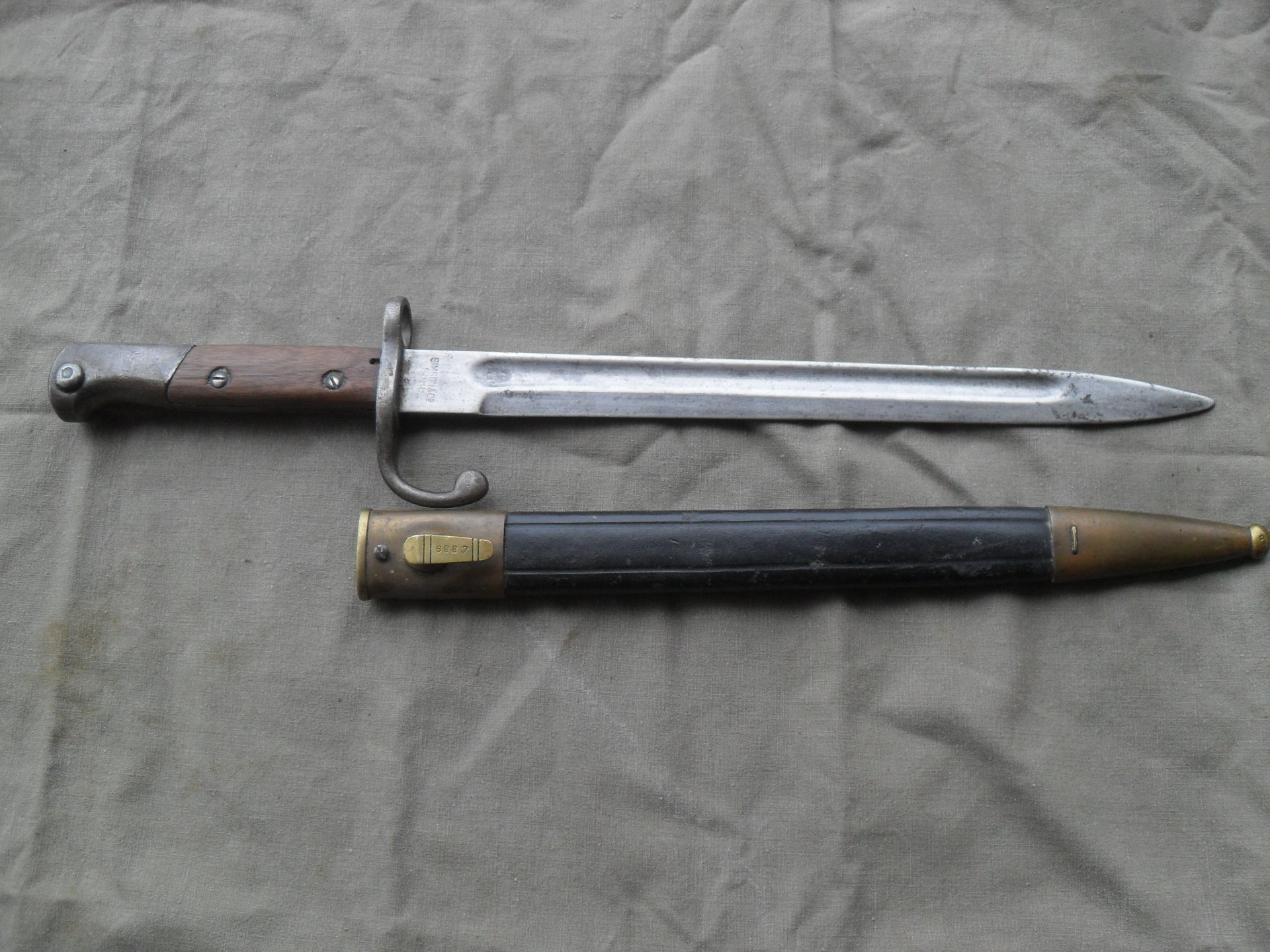 Seitengewehr m.1908 Brasilien Mauser Simson & Co. SUHL – Bild 3