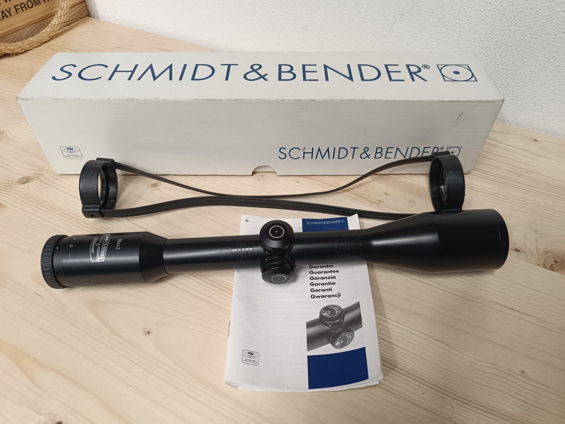 Zielfernrohr Schmidt & Bender 10x42 Duplex, kein Zeiss, Swarovski, Leica – Bild 1