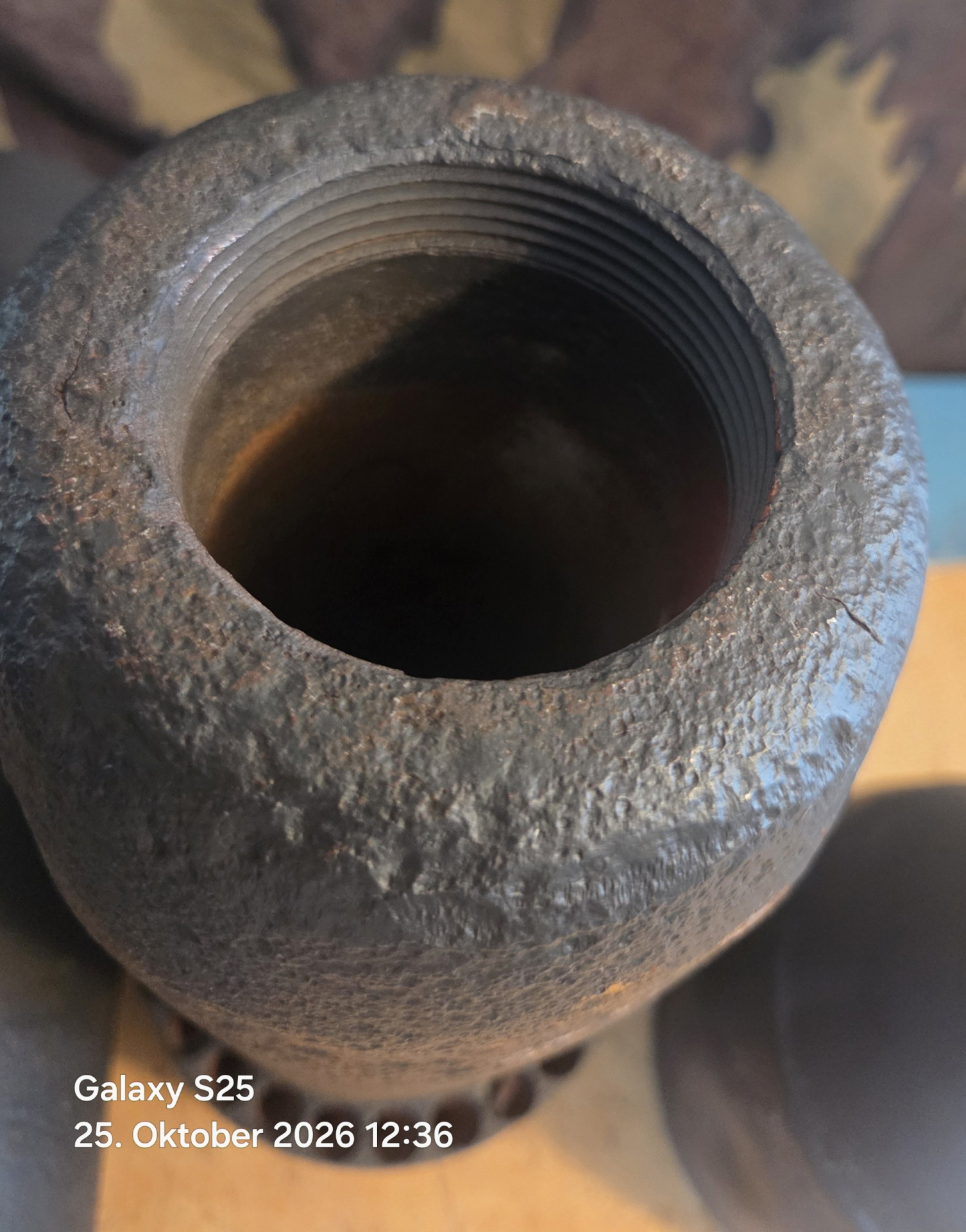 Deutsche 15 cm DO Werfer/ Nebel Werfer (Bombe Bodenfund Granate Zünder) – Bild 4