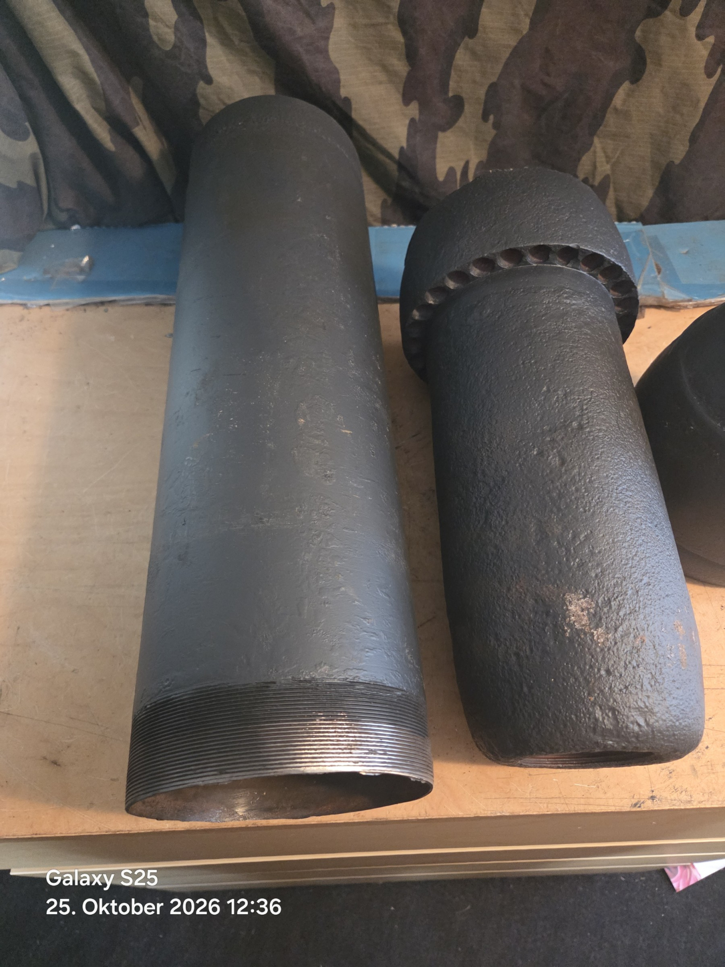 Deutsche 15 cm DO Werfer/ Nebel Werfer (Bombe Bodenfund Granate Zünder) – Bild 2