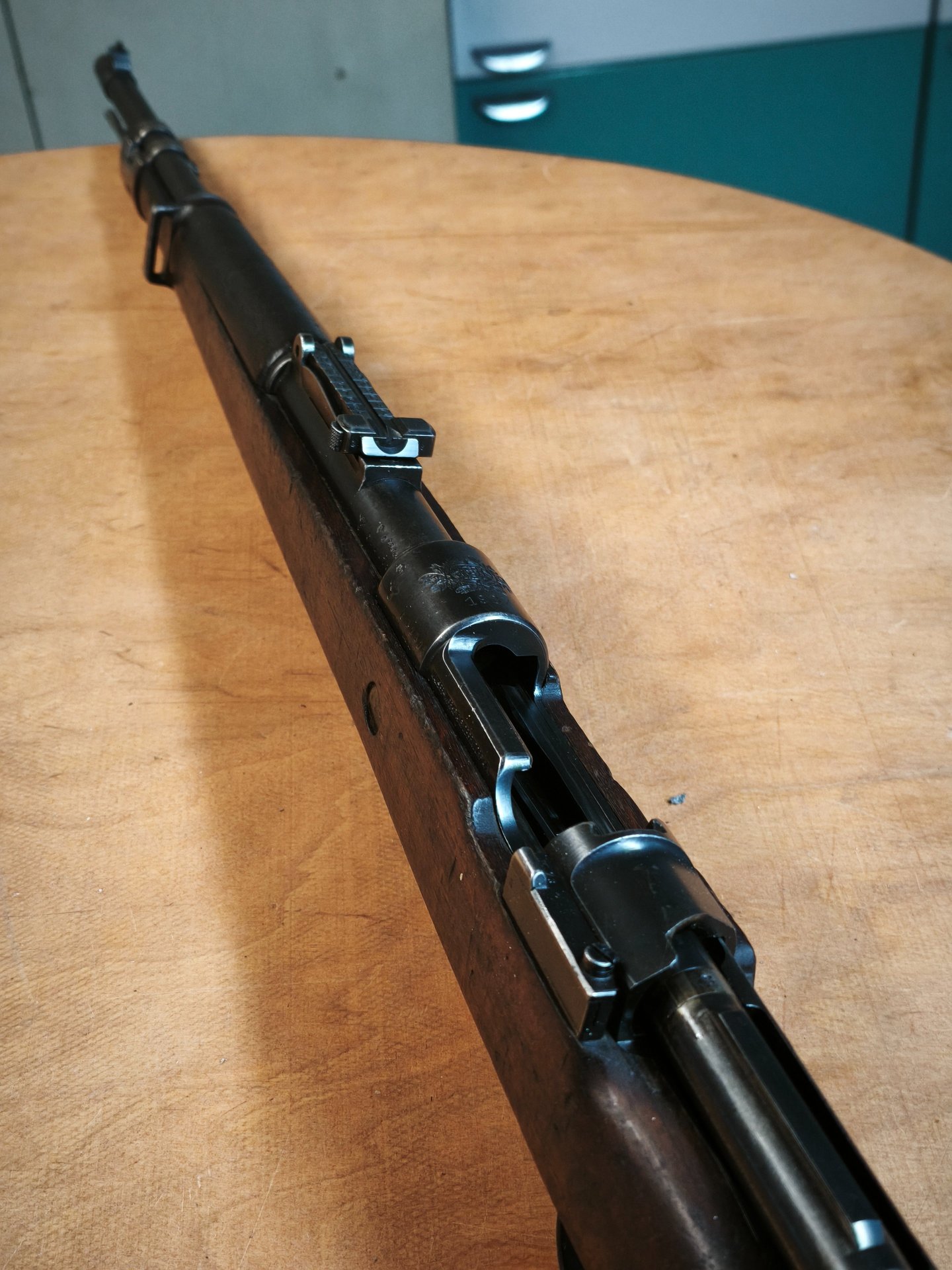 Karabiner 98k, no Wehrmacht , nummerngleich Mauser byf S/42 98 8x57IS mit vielen Wehrmachtsabnahmen – Bild 1