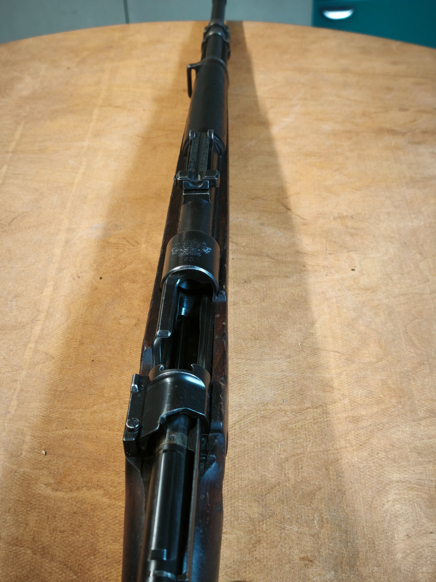 Karabiner 98k, no Wehrmacht , nummerngleich Mauser byf S/42 98 8x57IS mit vielen Wehrmachtsabnahmen – Bild 2