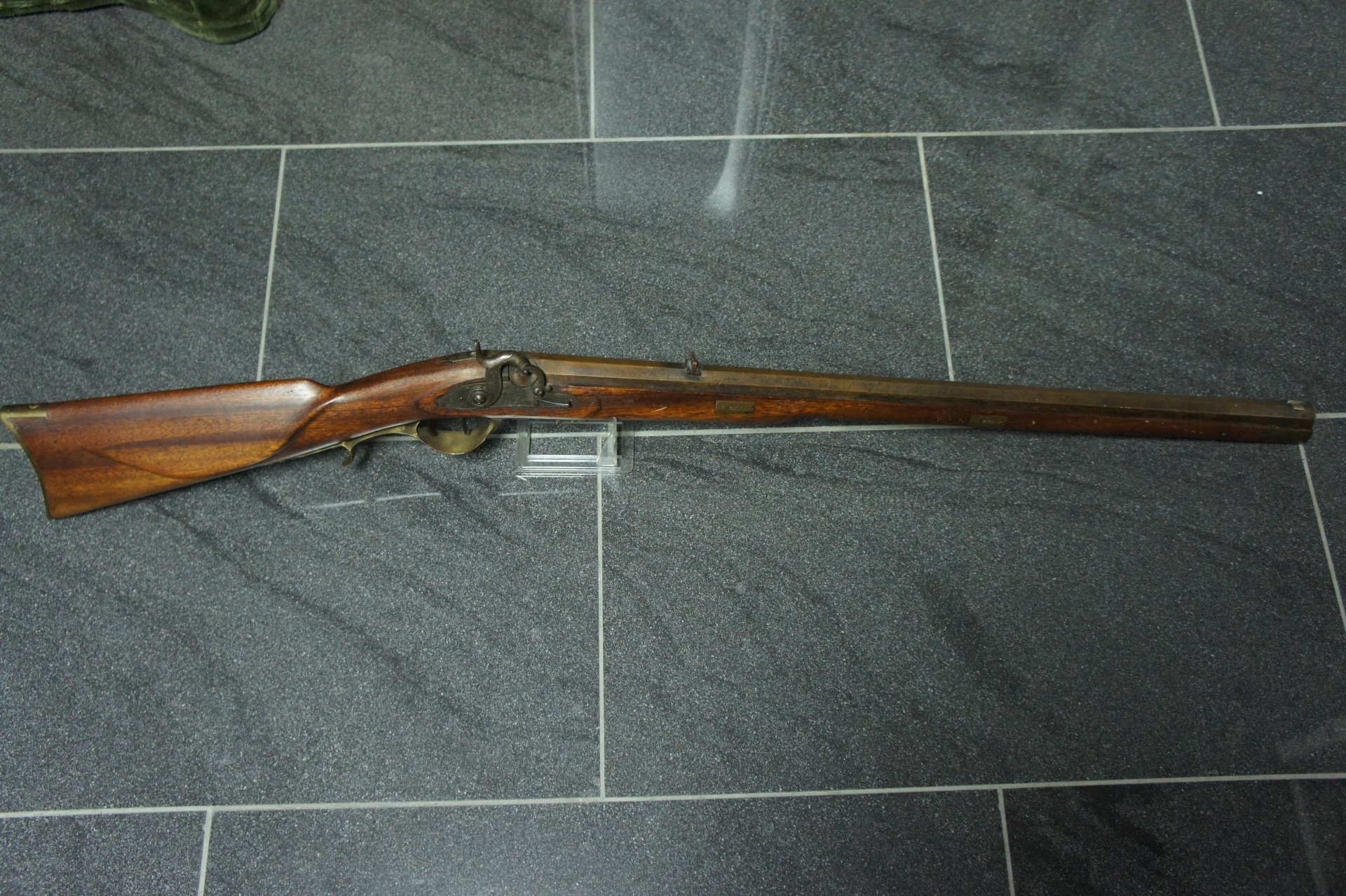 Original Jagdbüchse Vorderlader Perkussion Gewehr mit Stecher Kal. 14,5 mm – Bild 1