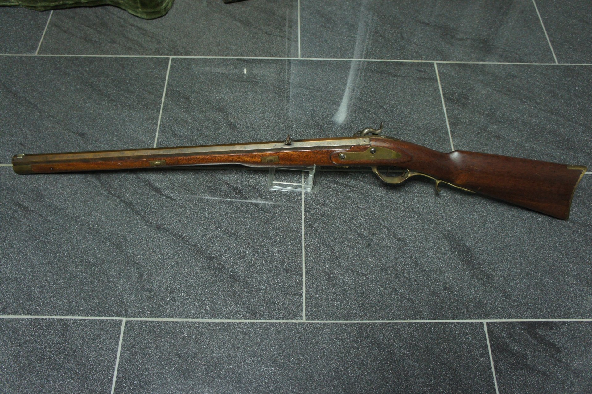 Original Jagdbüchse Vorderlader Perkussion Gewehr mit Stecher Kal. 14,5 mm – Bild 3