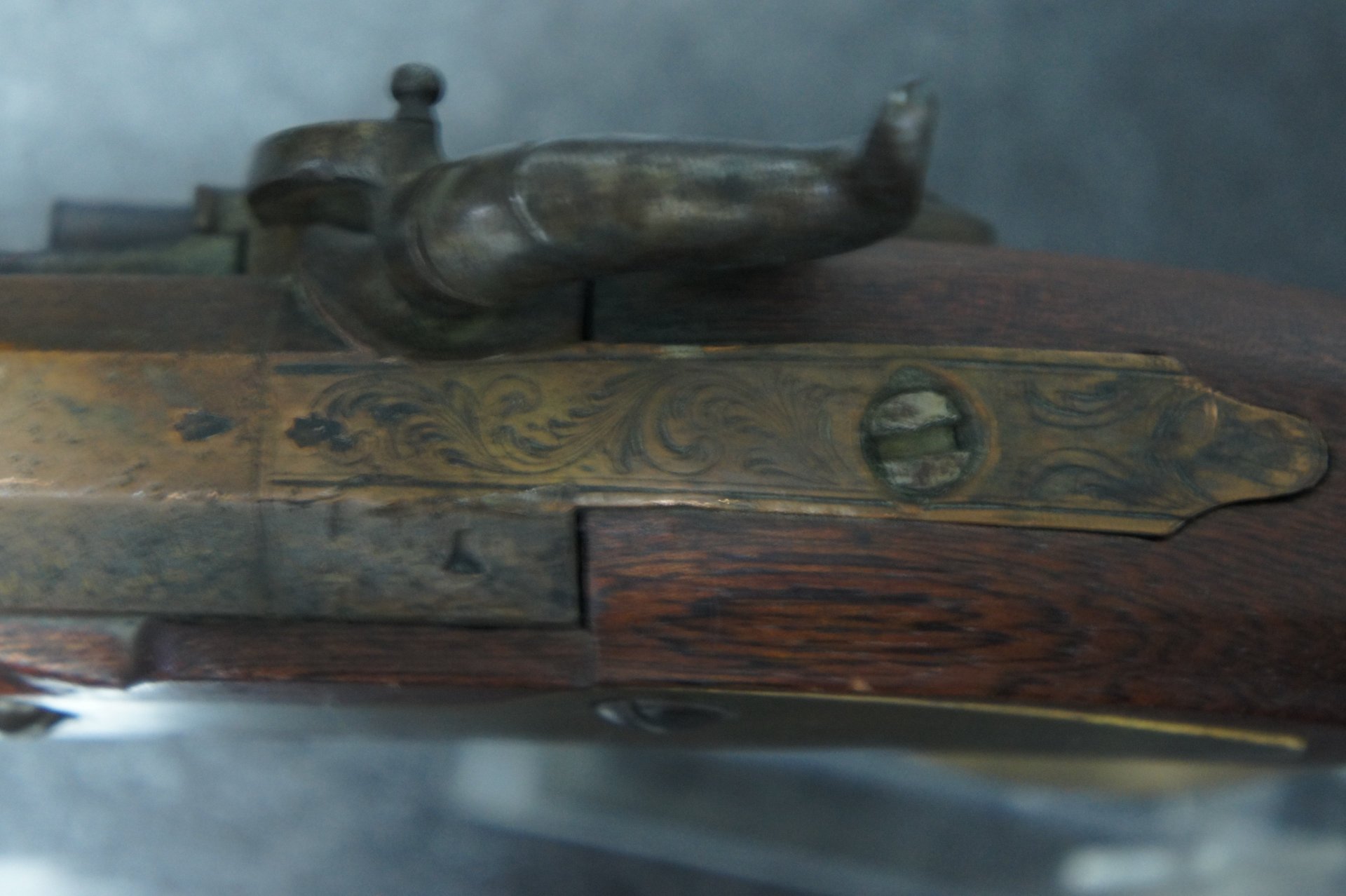 Original Jagdbüchse Vorderlader Perkussion Gewehr mit Stecher Kal. 14,5 mm – Bild 4