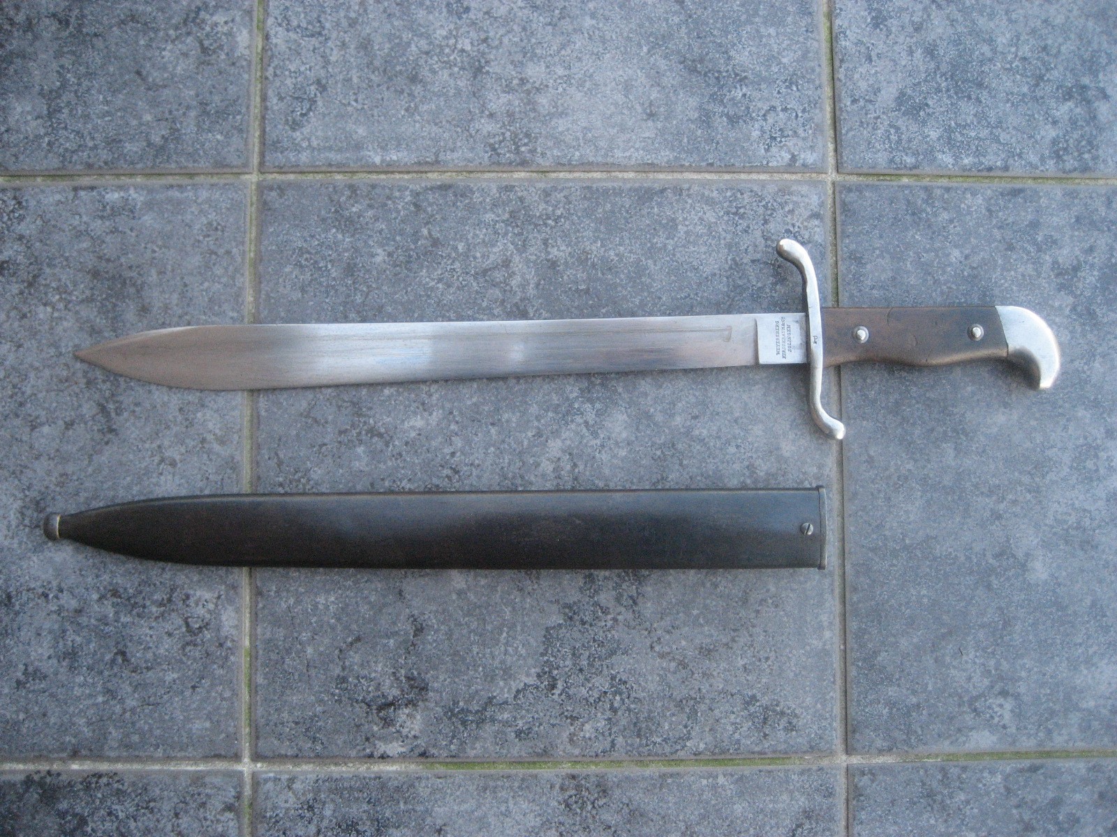 Bajonett / Machete, Argentinien M.1909, Weyersberg, nummerngleich, super Zustand – Bild 2