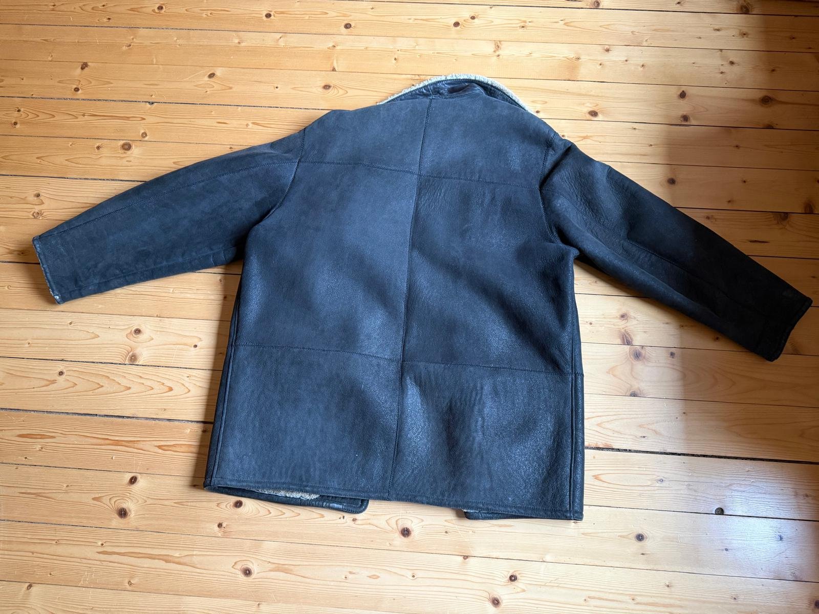 Lammfell (Echt) Leder Jacke XL (56) – Bild 2