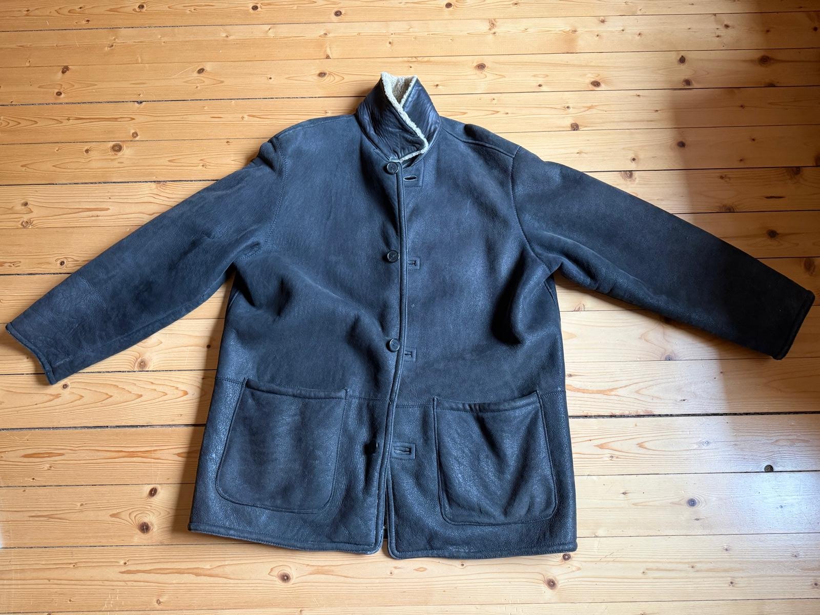 Lammfell (Echt) Leder Jacke XL (56) – Bild 1
