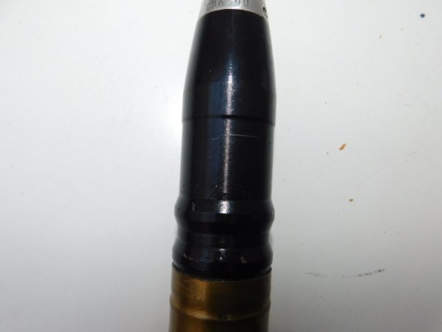 3,7 cm Flak Patrone delaboriert schöner Zustand – Bild 3