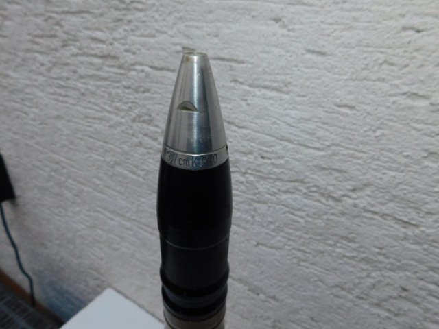 3,7 cm Flak Patrone delaboriert schöner Zustand – Bild 2