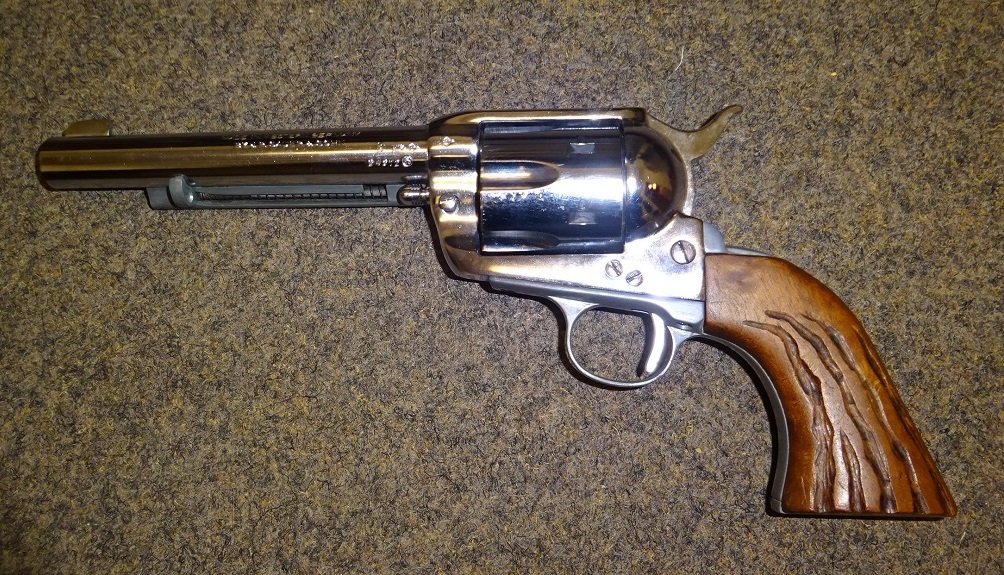 Single Action SAA-Westernrevolver SAUER&SOHN "Western Six Shooter".357Mag. verchromt. EU wide – Bild 2