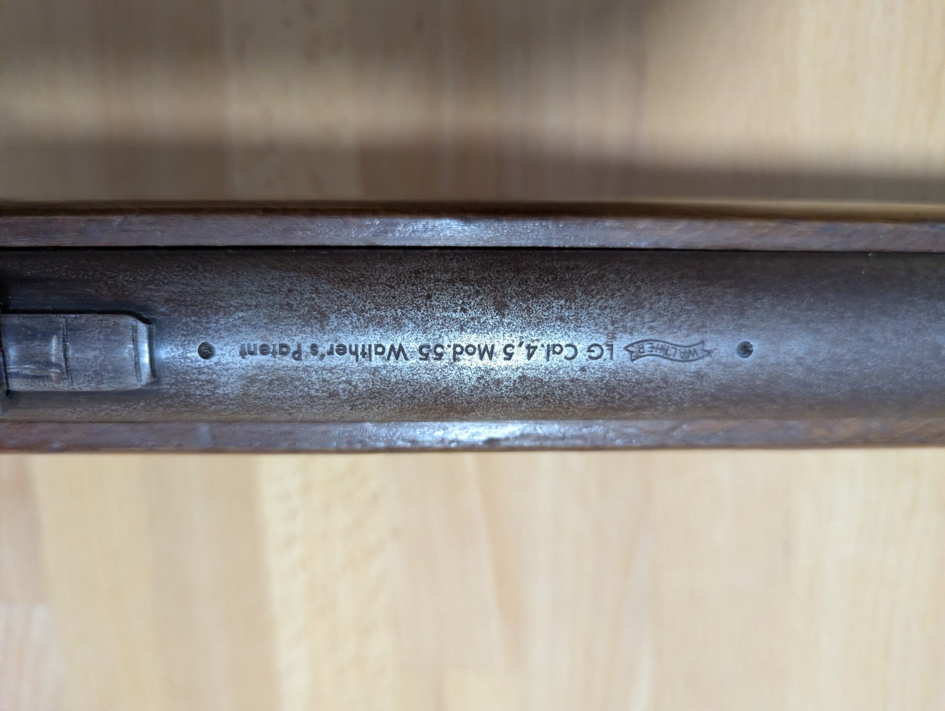 Walther Modell 55 Luftgewehr – Dachbodenfund von 1963 (Seriennummer 209599) – Bild 9