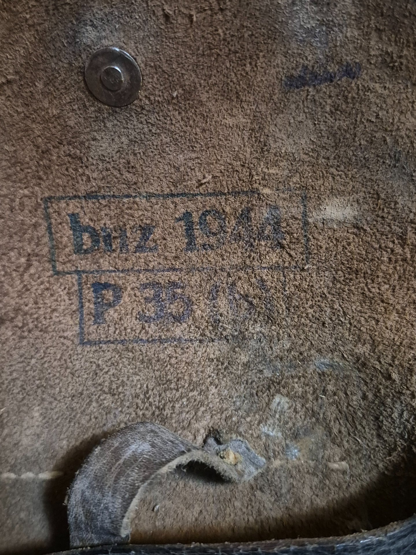 Original Wehrmacht Tasche Radom VIS P.35(p) - bnz 1944 P 35 (b) RARE Fehlstempel! UV-negativ! – Bild 2