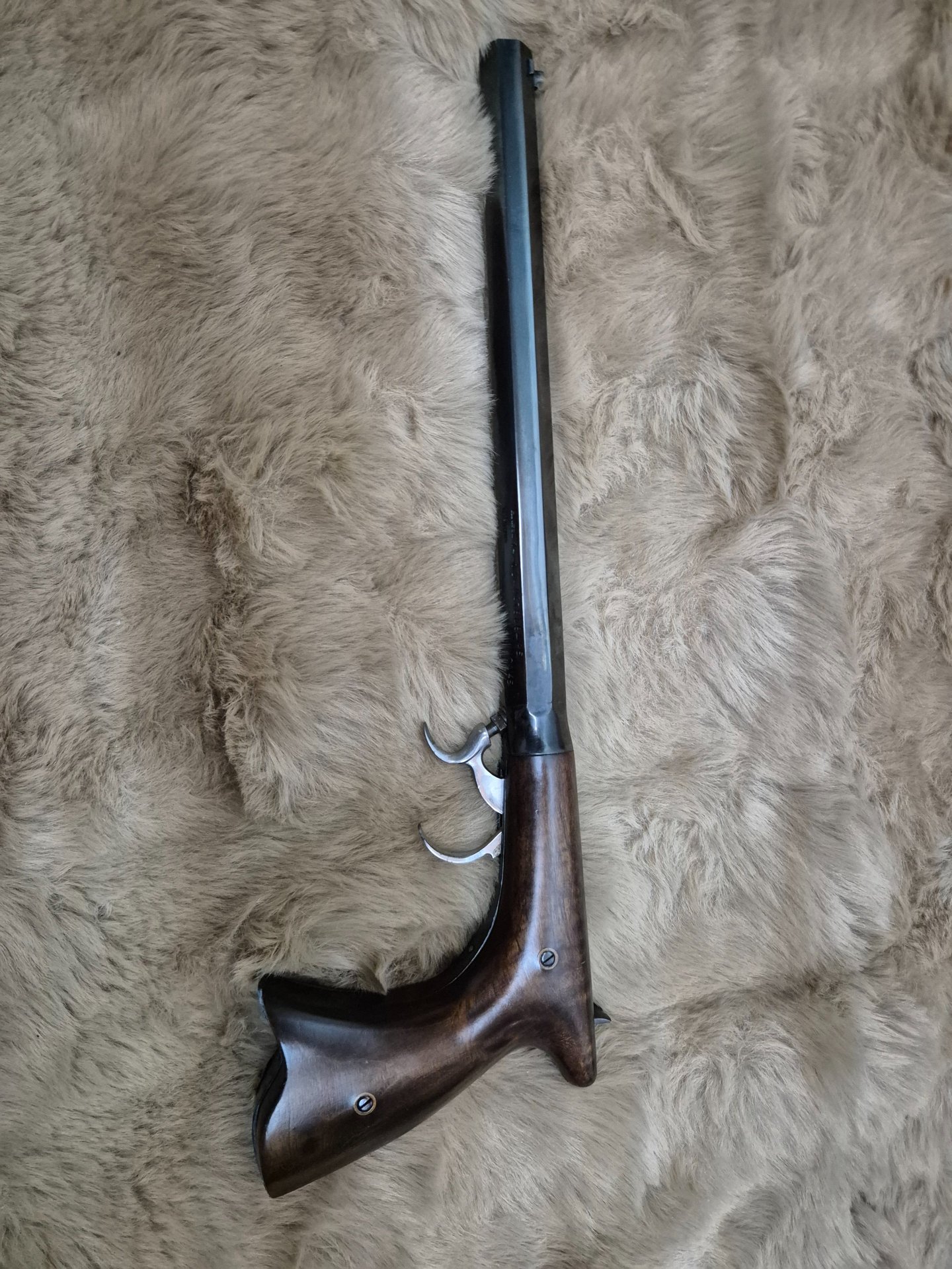 Ardesa Unterhammer perkussion Pistole cal. 45 Sport Pistole – Bild 1