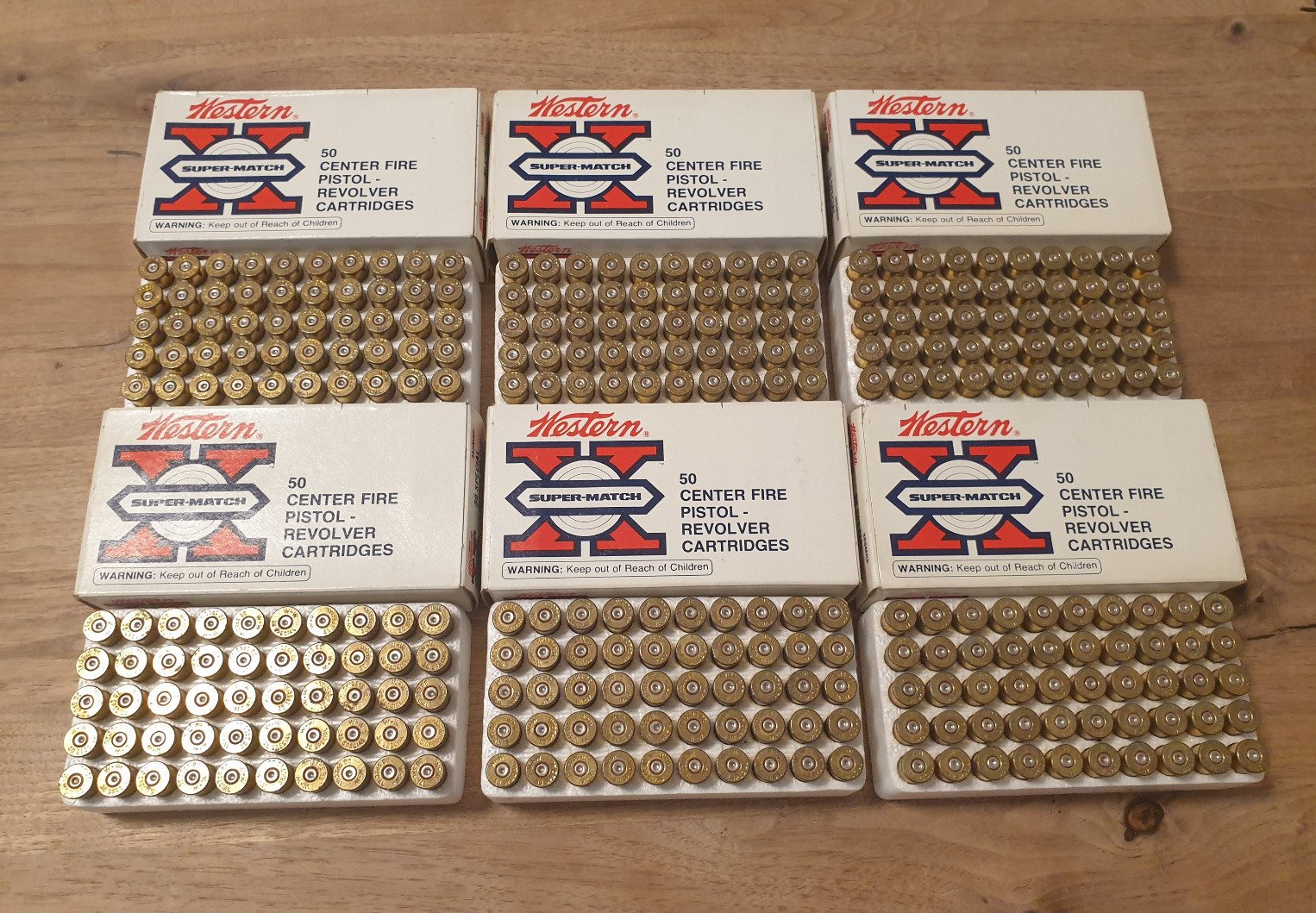 300 Western .38 Special Messing-Hülsen - Western Super Match (Rote OVP) - Wiederladen / Deko – Bild 1