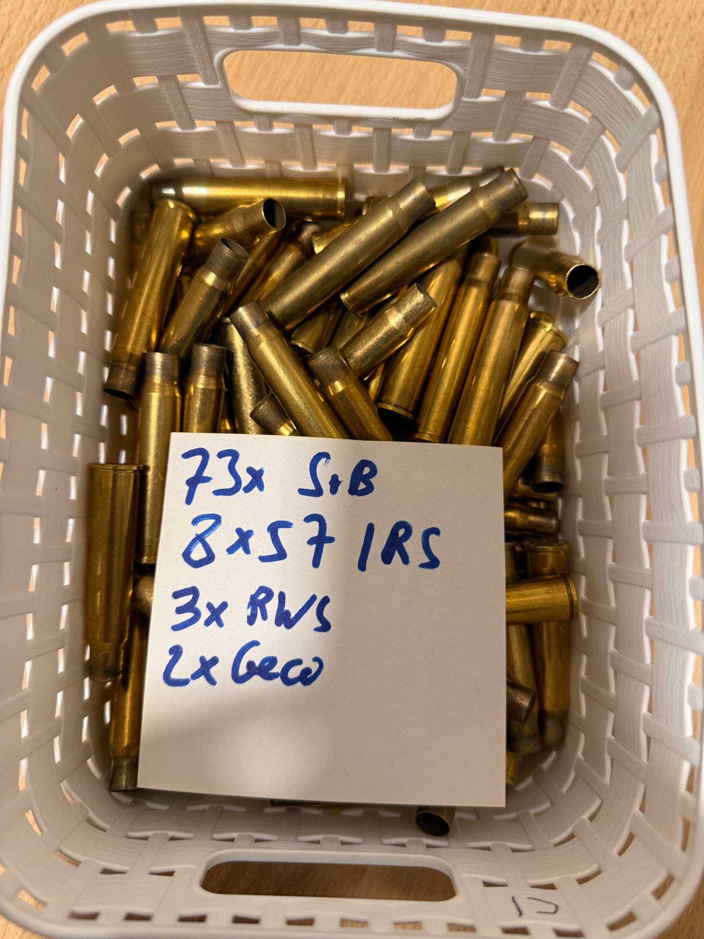 8x57 IRS S&B Hülsen 1x verschossen (73 Stück) – Bild 1