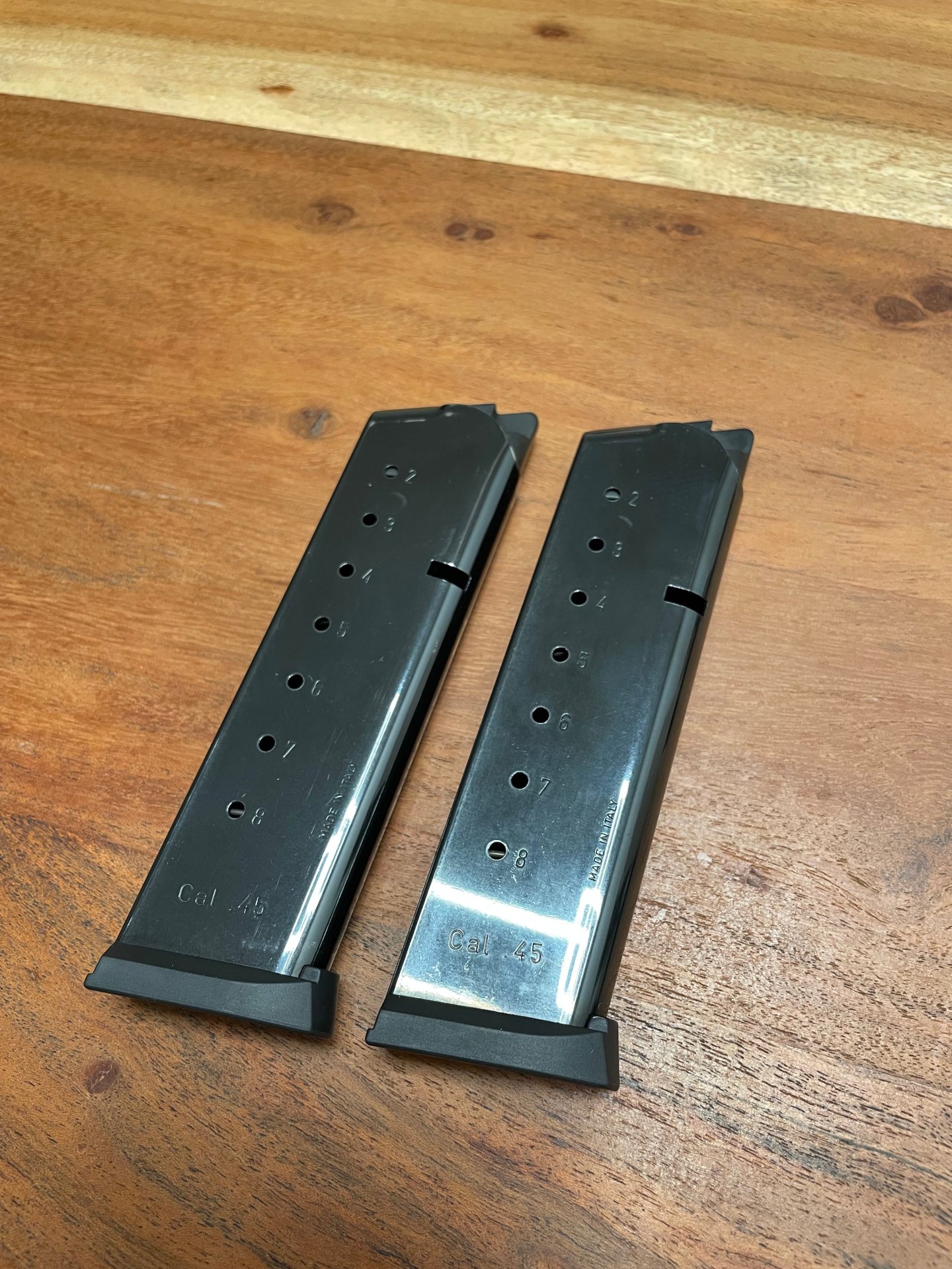 2x MEC-GAR Magazin 8-Schuss für 1911 Pistolen in .45 ACP – Bild 1