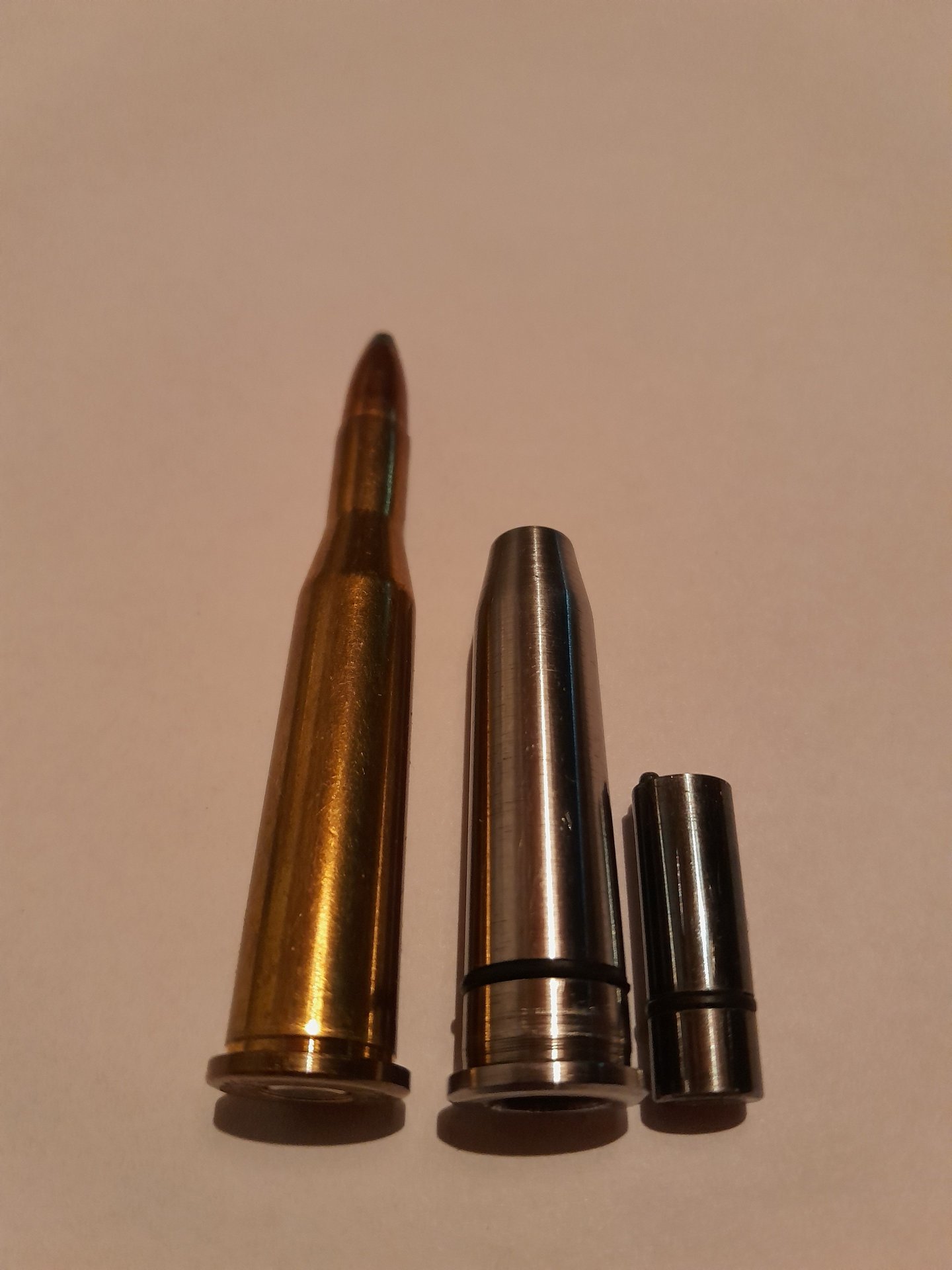 Reduzierhülse 5,6x52 auf 22 LR, Fangschussgeber, Fallenjagd – Bild 4