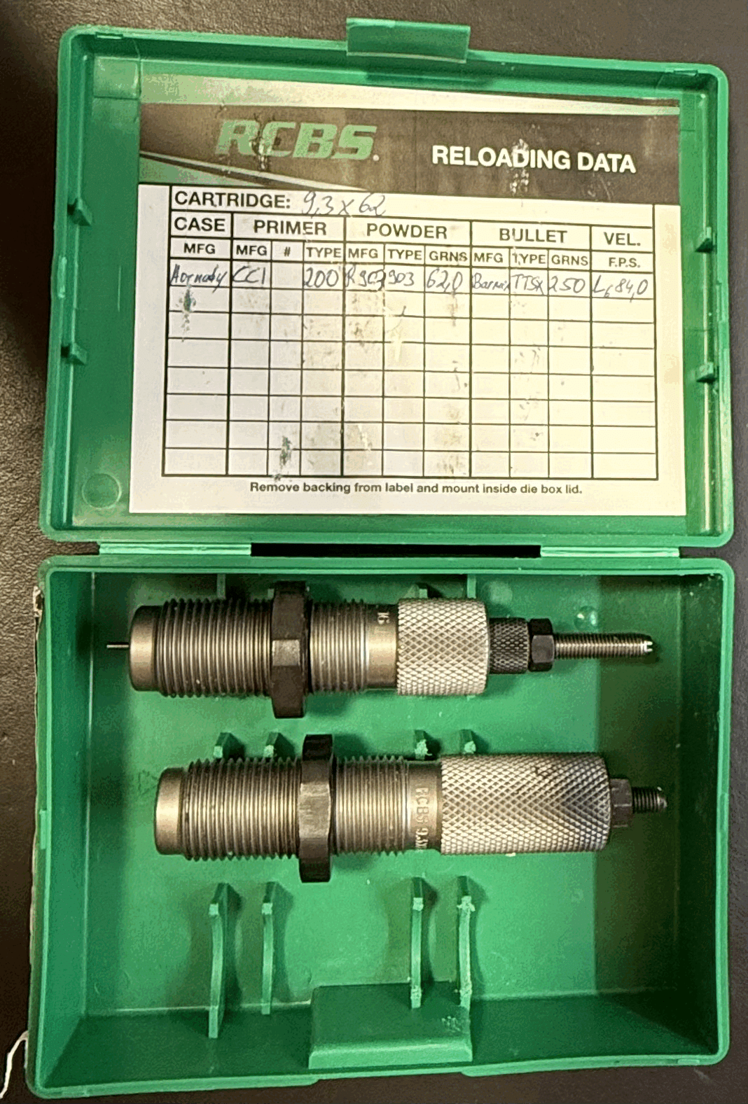 RCBS Matritze 9,3x62 – Bild 1
