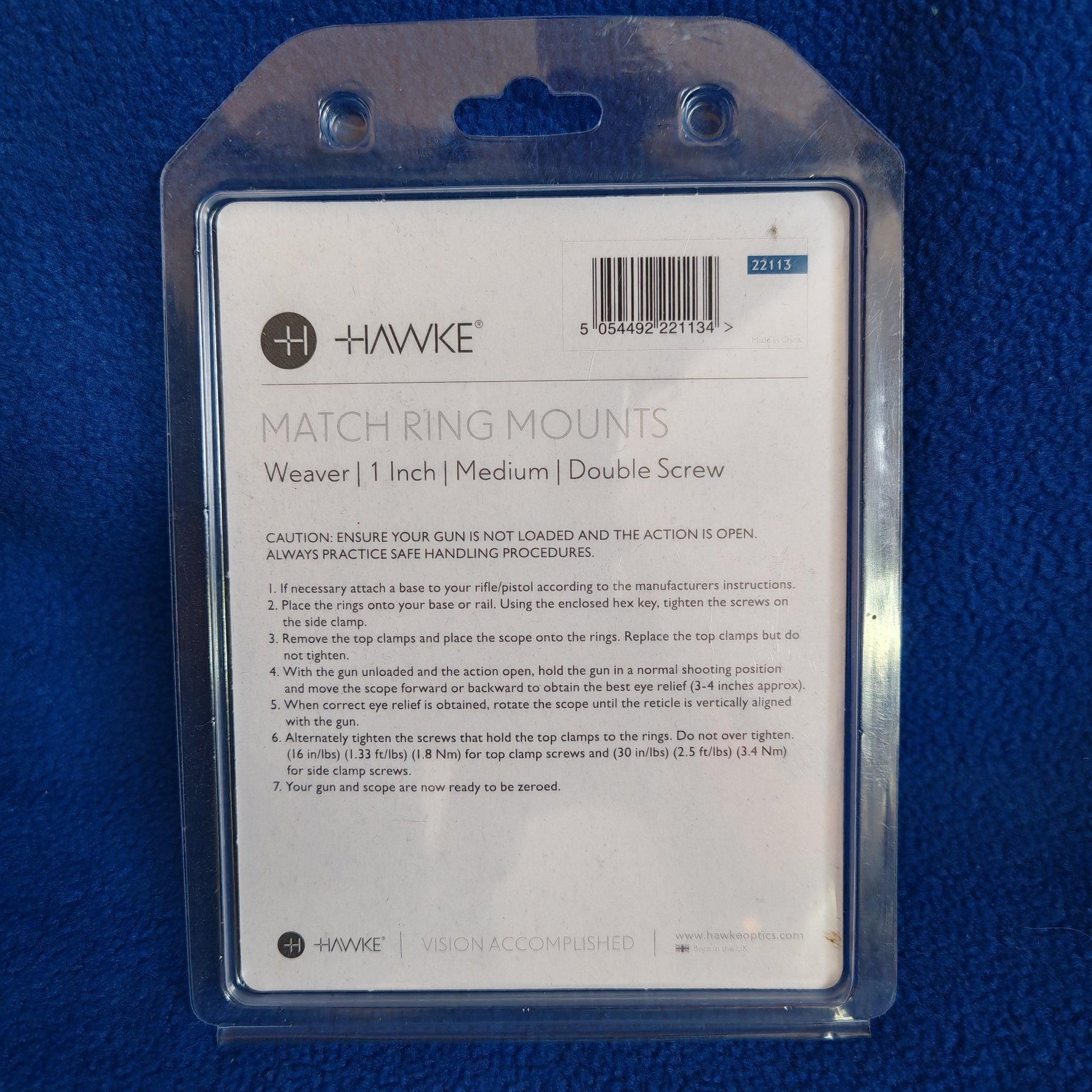 HAWKE Match Montageringe Medium OVP – Bild 2
