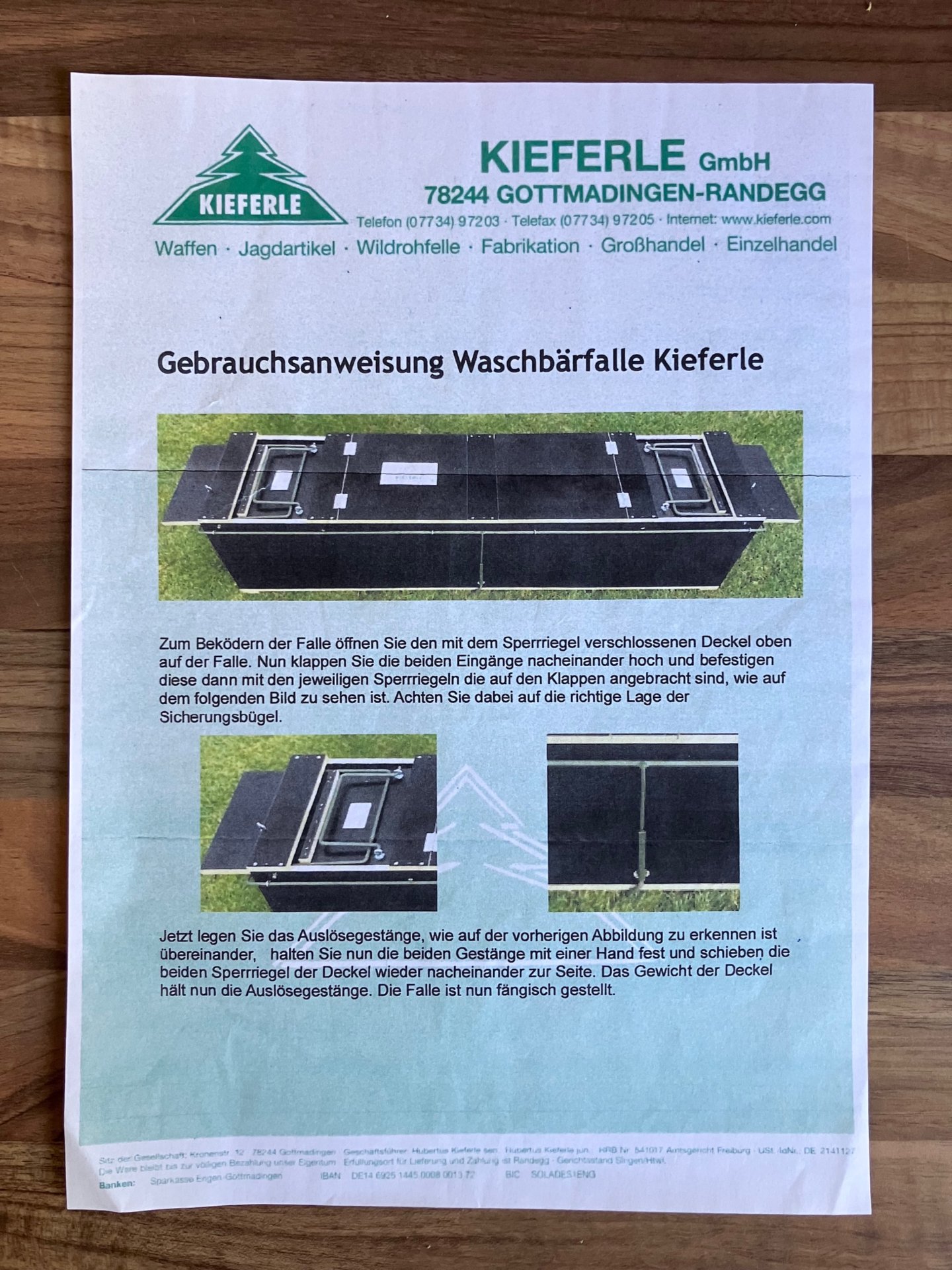 Kieferle Waschbär-Kastenfalle + Abfangkorb – Bild 10