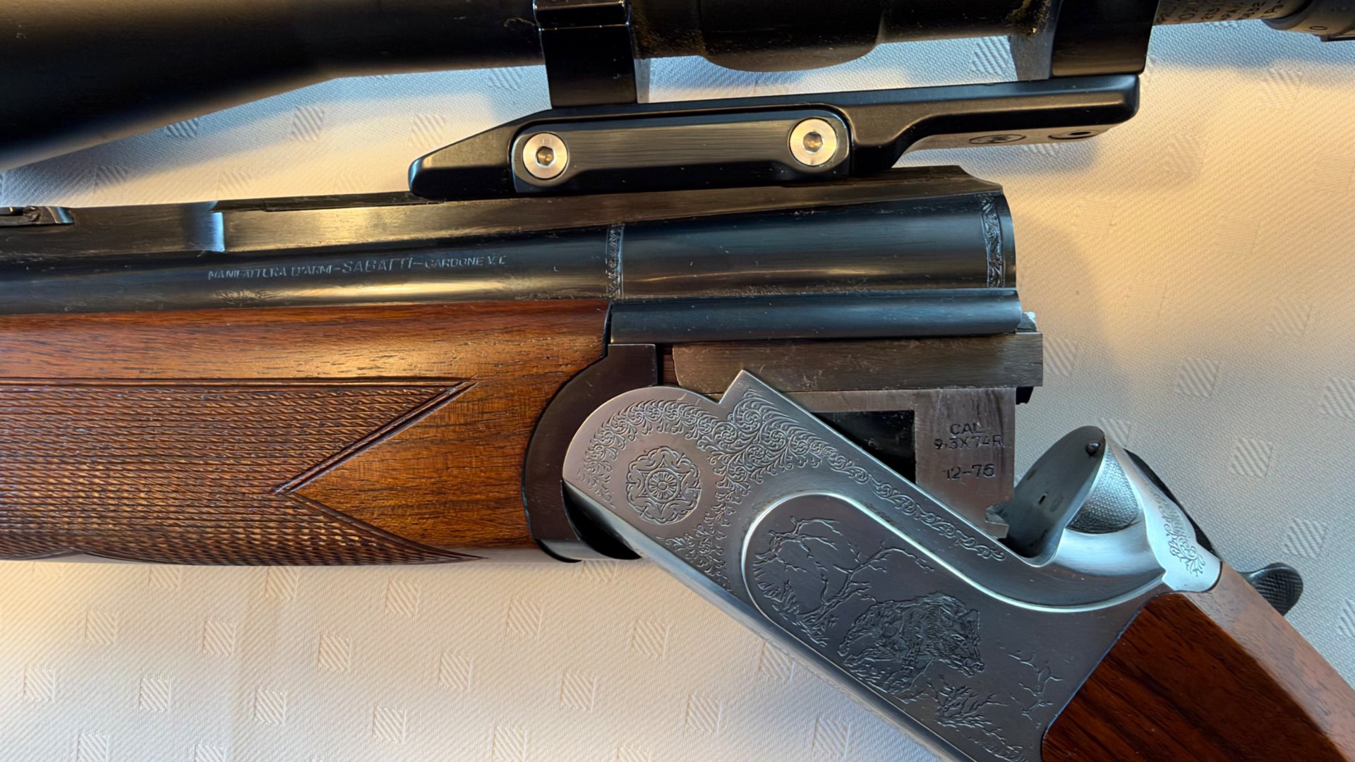 Sabatti Luxus Bockbüchsflinte 12/76 und 9,3x74R – Bild 2