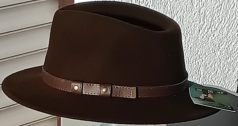 Jagd Hut Damen Herren Wollfilz braun – Bild 1