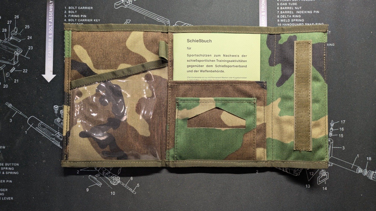 WBK-/Schießbuch-Mappe "Woodland", Schiessbuchhülle – Bild 2