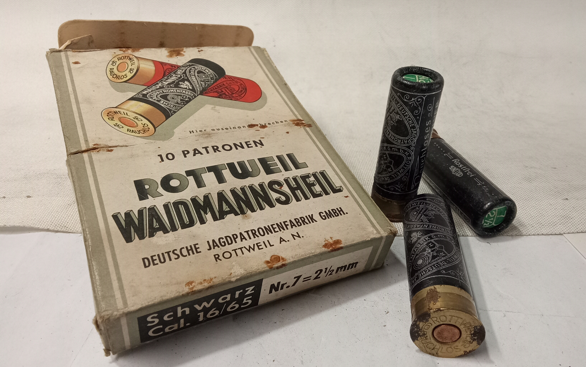 Vintage - Munition 16\65 Rottweil – Bild 1