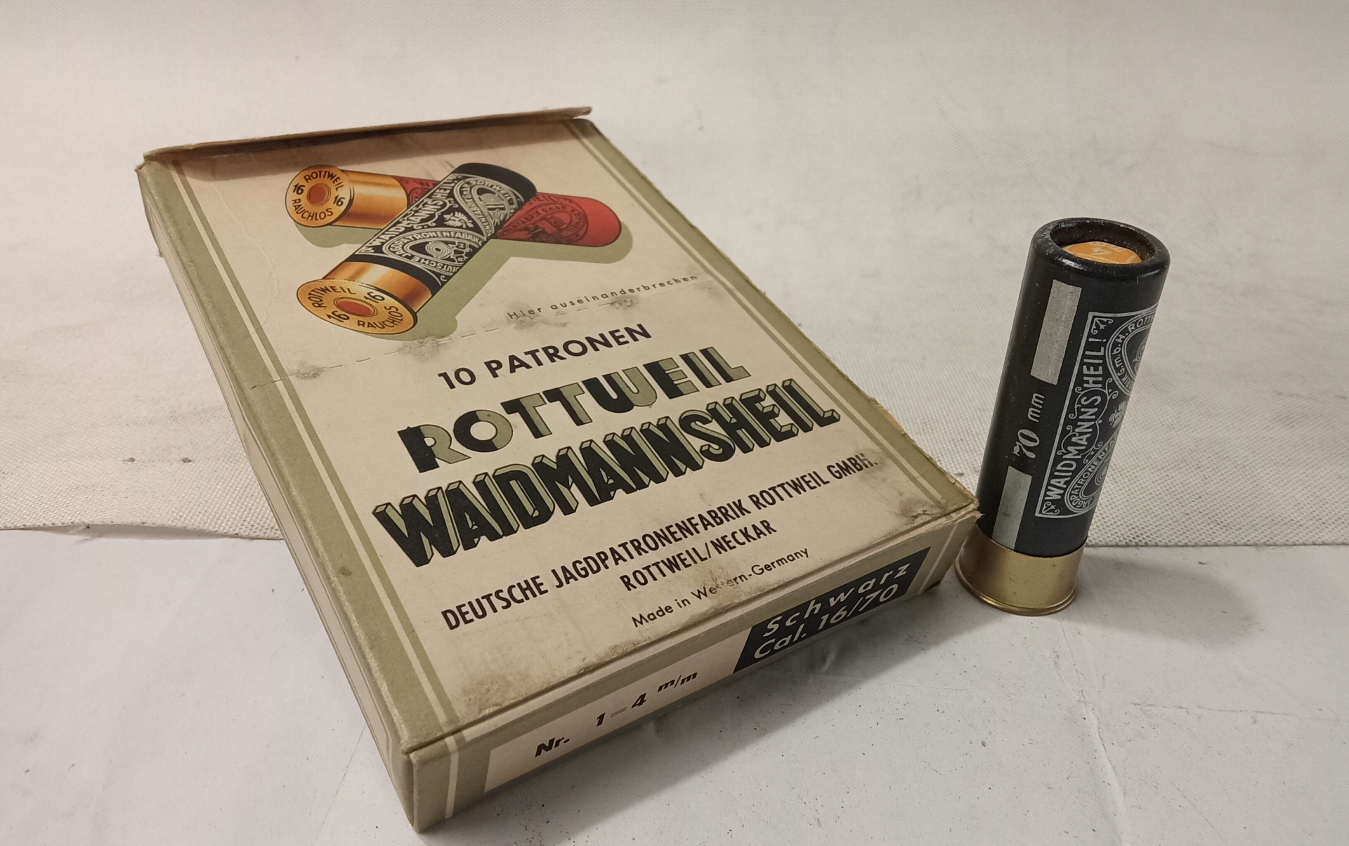 Vintage - Munition 16\70 Rottweil – Bild 1