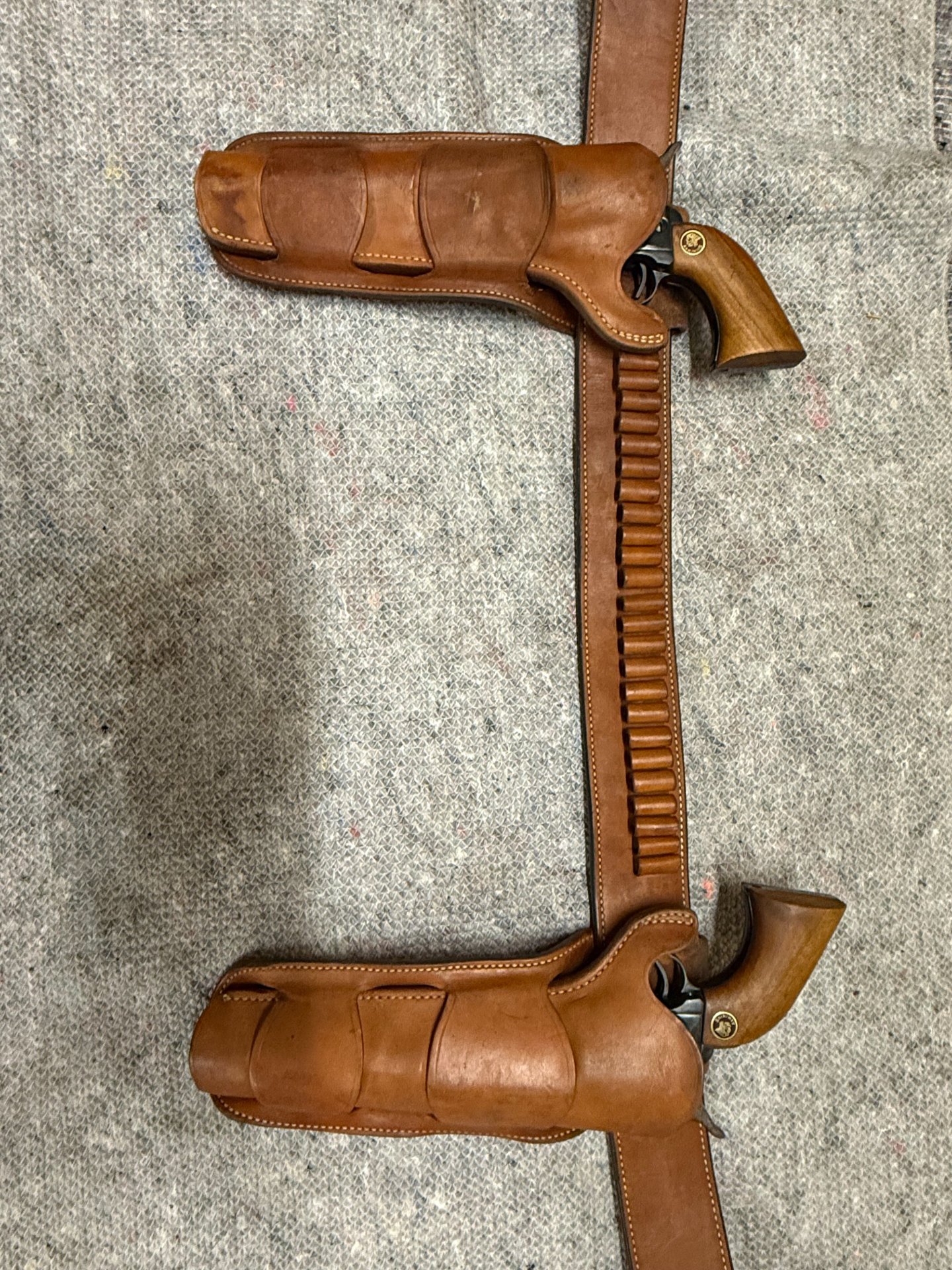 2x Arminius Western Six Shooter 7,5" | PTB 265 | Volle Stahl-Ausstattung | Orig. Bianchi Leder-Doppe – Bild 3