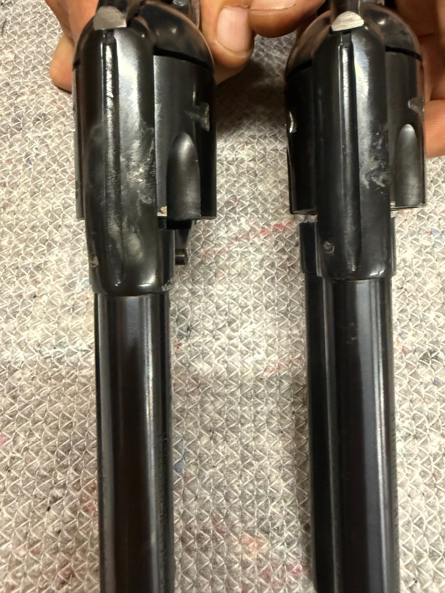 2x Arminius Western Six Shooter 7,5" | PTB 265 | Volle Stahl-Ausstattung | Orig. Bianchi Leder-Doppe – Bild 1