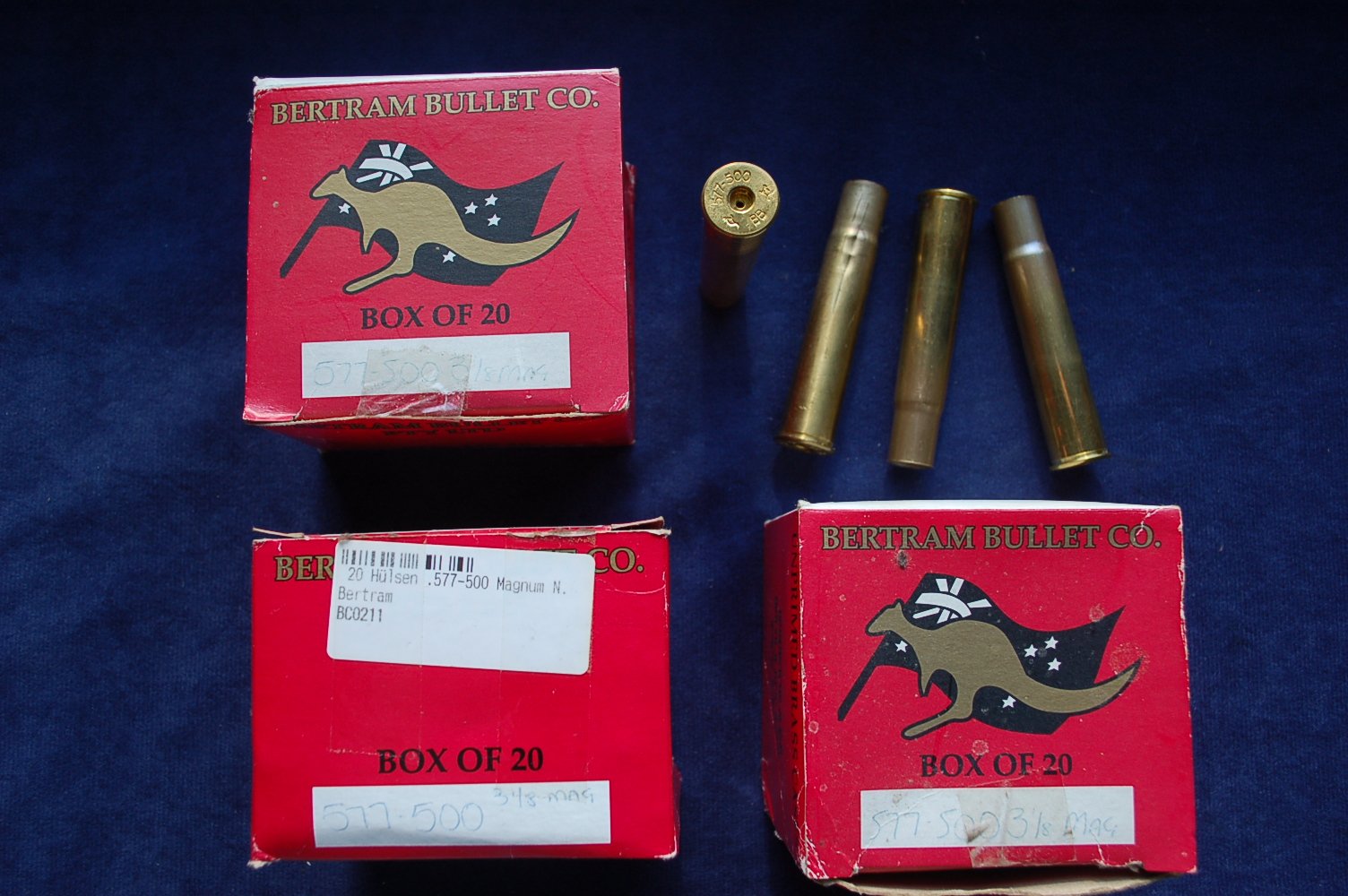 57 Hülsen .577-500 Magnum N.E. Bertram 3 1/8'' – Bild 2