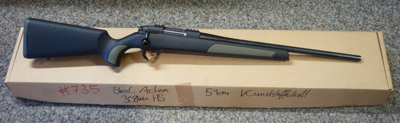 Neuware---Steel Action HS Kunststoff .308Win., 45cm Semi-Weight Lauf mit Gewinde – Bild 2