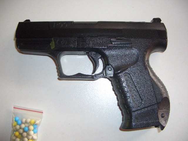 Walther P99 Softair Federdruck - ab 14, <0,5 Joule Pistole BB Walther P99 Softair – Bild 2