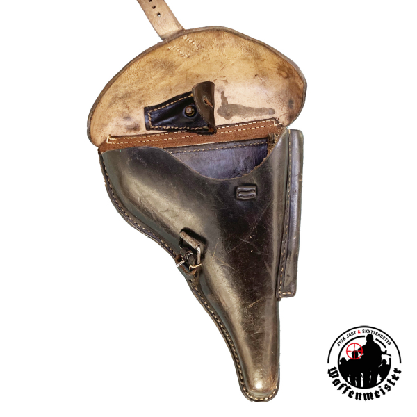 P08 Holster gestempelt WWSU 1940 und SU19 – Bild 3