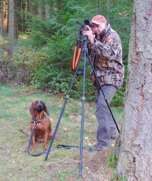 Hunting Stick Zieldreibein Zielstock mit Schnellverstellung Drückjagd – Bild 2