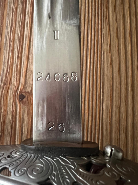 M 1899 Schweizer Kavallerie Offizier Degen. – Bild 3