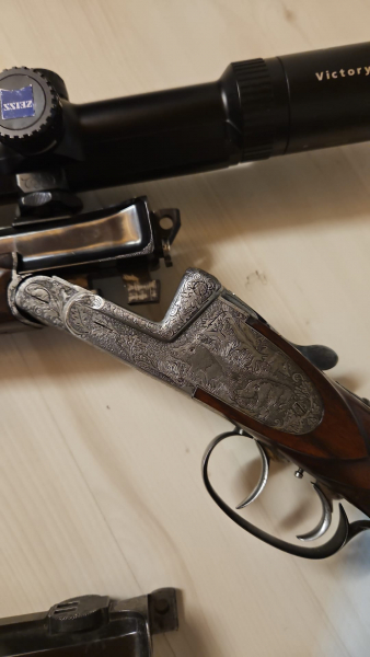Kipplaufbüchse Sodia Ferlach Kal. 9,3x74R u. Wechsellauf in 5,6x57R inkl. Zeiss – Bild 3