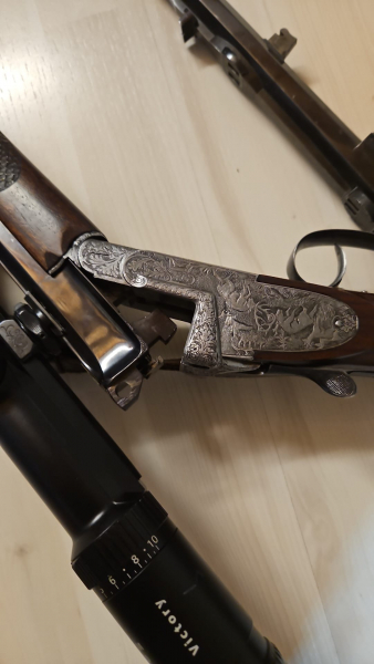 Kipplaufbüchse Sodia Ferlach Kal. 9,3x74R u. Wechsellauf in 5,6x57R inkl. Zeiss – Bild 5