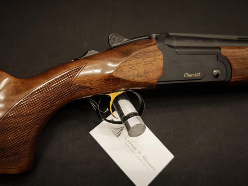 AKKAR Churchill 206E Hunting Black | 12/76 | 71cmLL | Ejektor | Wechselchokes | Bockdoppelflinte – Bild 6