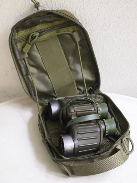 Militär Fernglas Tasche für 8x30 Ferngläser, Fernglas oder Gehörschutz, oliv, tactical bag – Bild 3