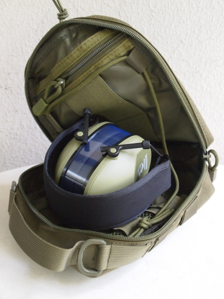 Militär Fernglas Tasche für 8x30 Ferngläser, Fernglas oder Gehörschutz, oliv, tactical bag – Bild 4