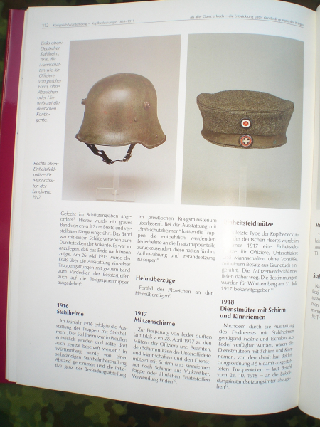 Antiquarisches Buch:die militärischen Kopfbedeckungen 1869-1919 Königreich Württemberg – billede 3
