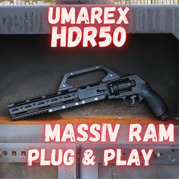 Bodykit für UMAREX T4E HDR50 Homedefence & Paintball Revolver TR50 – Bild 2